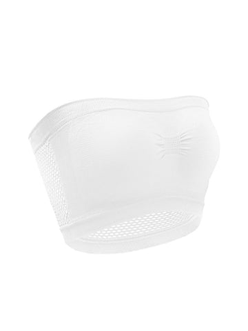 Women's Daily Breathable Solid Color Strapless Bra