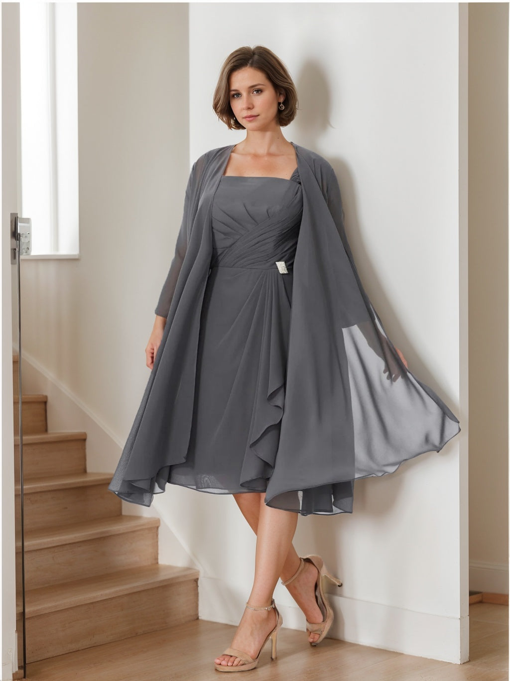 A-Line/Princess Mother of the Bride Dresses with Jacket