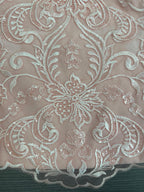 Chiffon Round Neck Floor-Length Plus Size Mother Of The Bride Pantsuits With Jacket & Applique