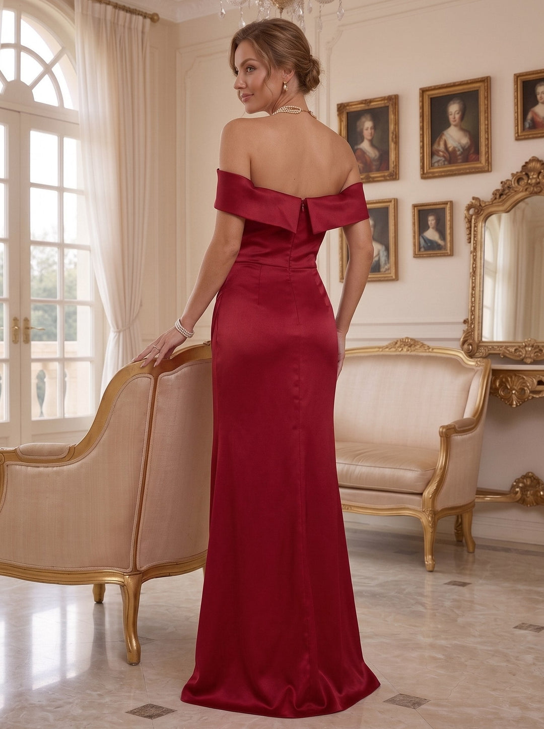 Mermaid/Trumpet Sweetheart Sleeveless Floor-Length Mother of the Bride Dresses with Pure Color