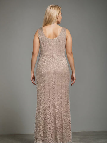 Sheath/Column Square Neck 3/4 Length Sleeves Floor-Length 2 Pieces Plus Size Mother of the Bride Dresses with Jacket