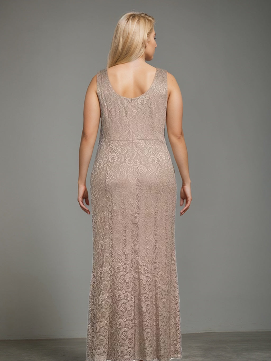 Sheath/Column Square Neck 3/4 Length Sleeves Floor-Length 2 Pieces Plus Size Mother of the Bride Dresses with Jacket