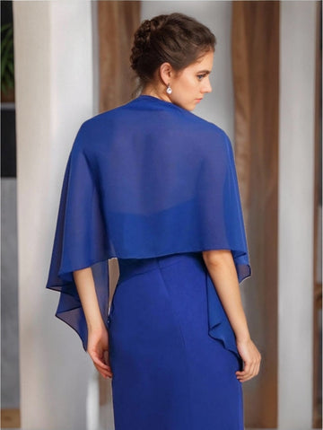 Women's Sleeveless Chiffon Wedding Shawl & Wrap