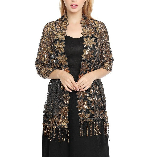 Women's Elegant Sun Protection Sleeveless Lace Wedding Wraps For Wedding Summer