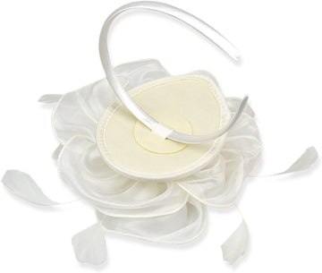 Women Derby Flower Fascinators with Headband and Clip Tea Party Headwear