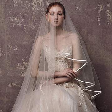 One-tier Cute / Sweet Wedding Veil Chapel Veils with Solid Tulle