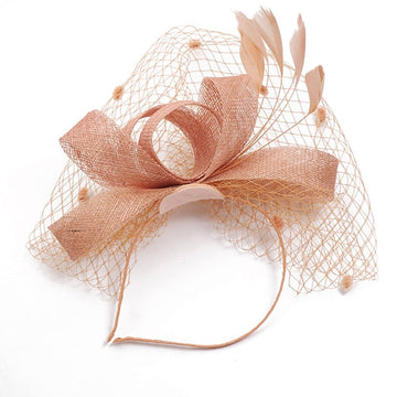 Fascinators Organza Polyester Party Evening Vintage Elegant With Feather Headpiece