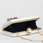 Flower Imitation Pearl Unique Clutch Bags