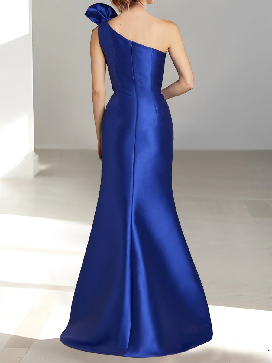 Trumpet/Mermaid One-Shoulder Sleeveless Split Side Evening Dresses