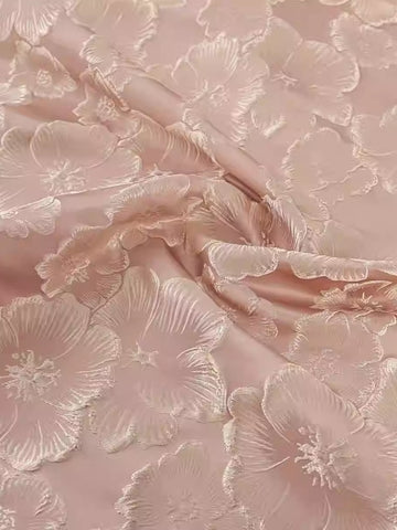 Sheath/Column Round Neck Floral Jacquard Cocktail Dresses Tea-Length Sleeveless Formal Dresses