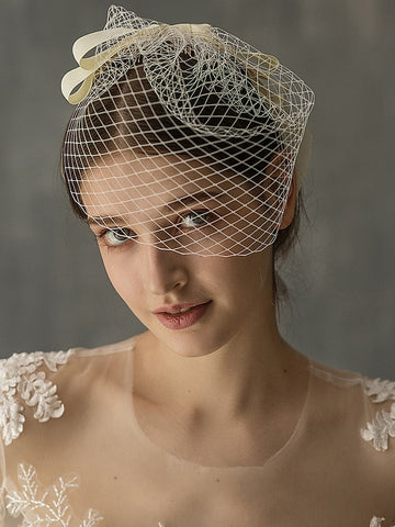 Stylish Tulle Wedding With Ribbon Bow
