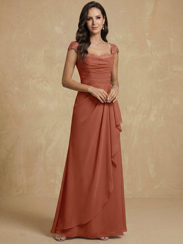 Sheath/Column Square Neck Sleeveless Mother of the Bride Dresses with Appliques
