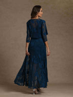 A-Line/Princess Scoop Sleeveless Mother of the Bride Dresses With Jacket & Lace