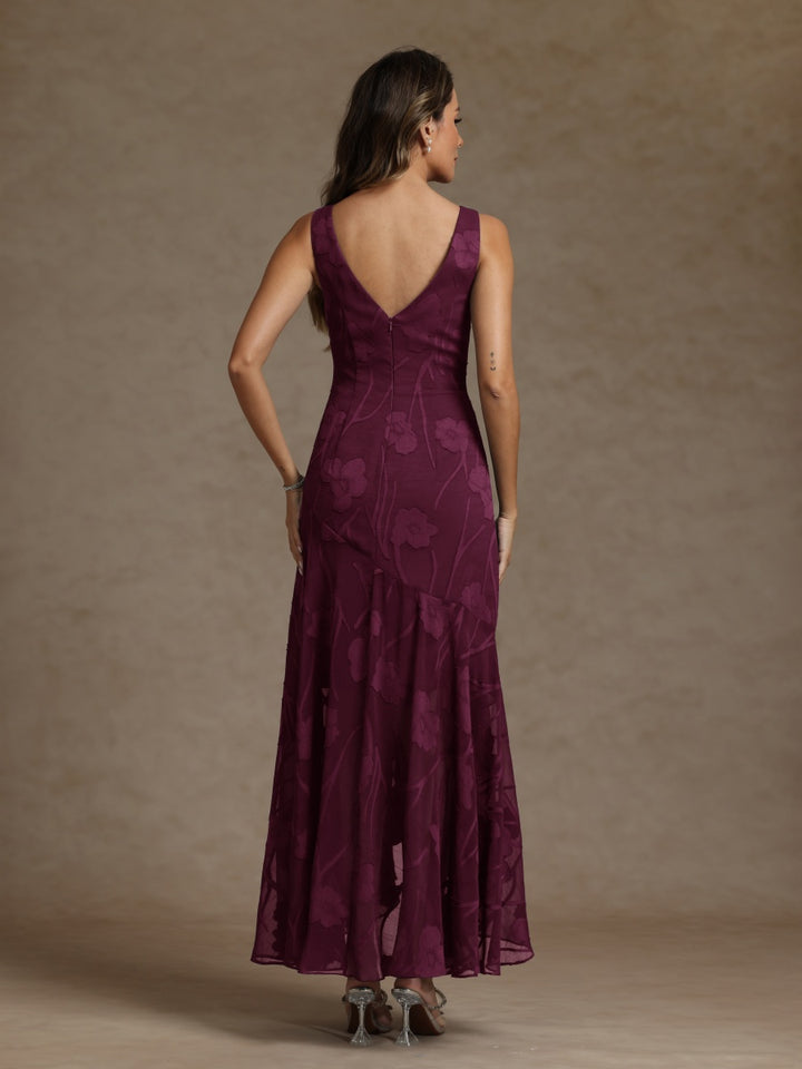 A-Line/Princess Scoop Sleeveless Mother of the Bride Dresses With Lace