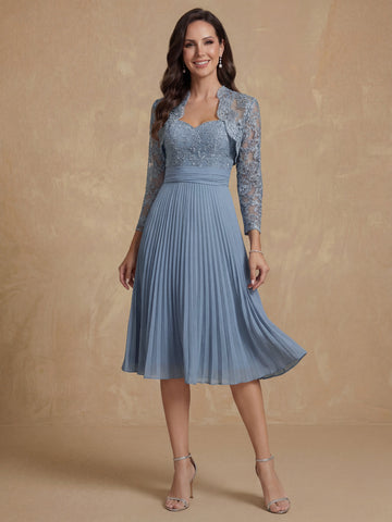 A-Line/Princess Sweetheart Mother of the Bride Dresses With Lace Applique