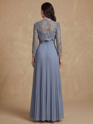A-Line/Princess Sweetheart Long Sleeves Mother of the Bride Dresses With Applique