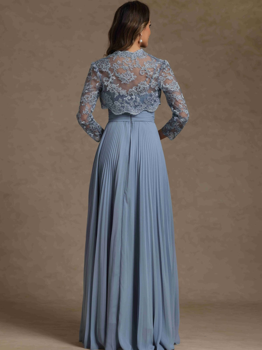 A-Line/Princess Sweetheart Long Sleeves Mother of the Bride Dresses With Applique