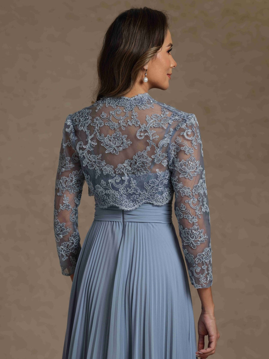 A-Line/Princess Sweetheart Long Sleeves Mother of the Bride Dresses With Applique