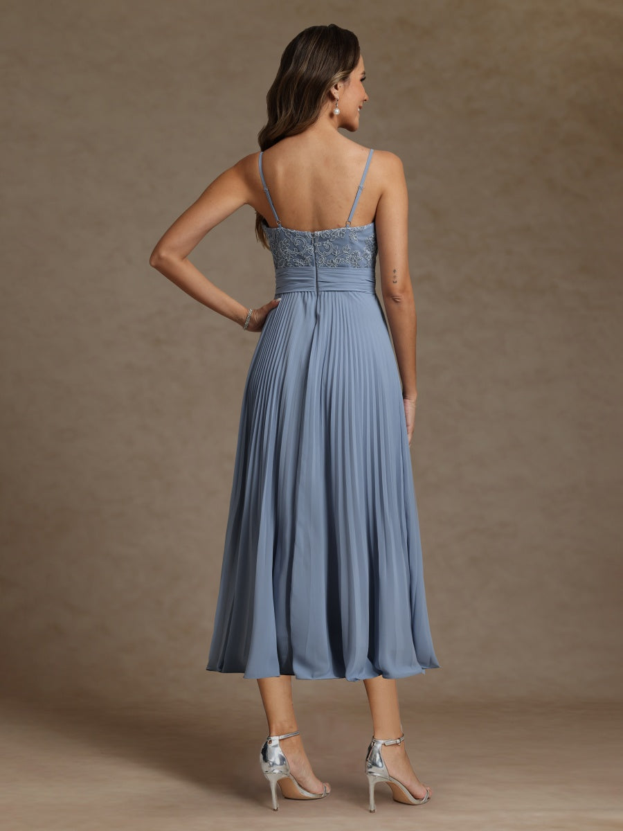 A-Line/Princess Sweetheart Long Sleeves Mother of the Bride Dresses With Applique