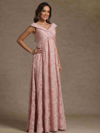 A-Line/Princess V-Neck Sleeveless Ruched Mother of the Bride Dresses