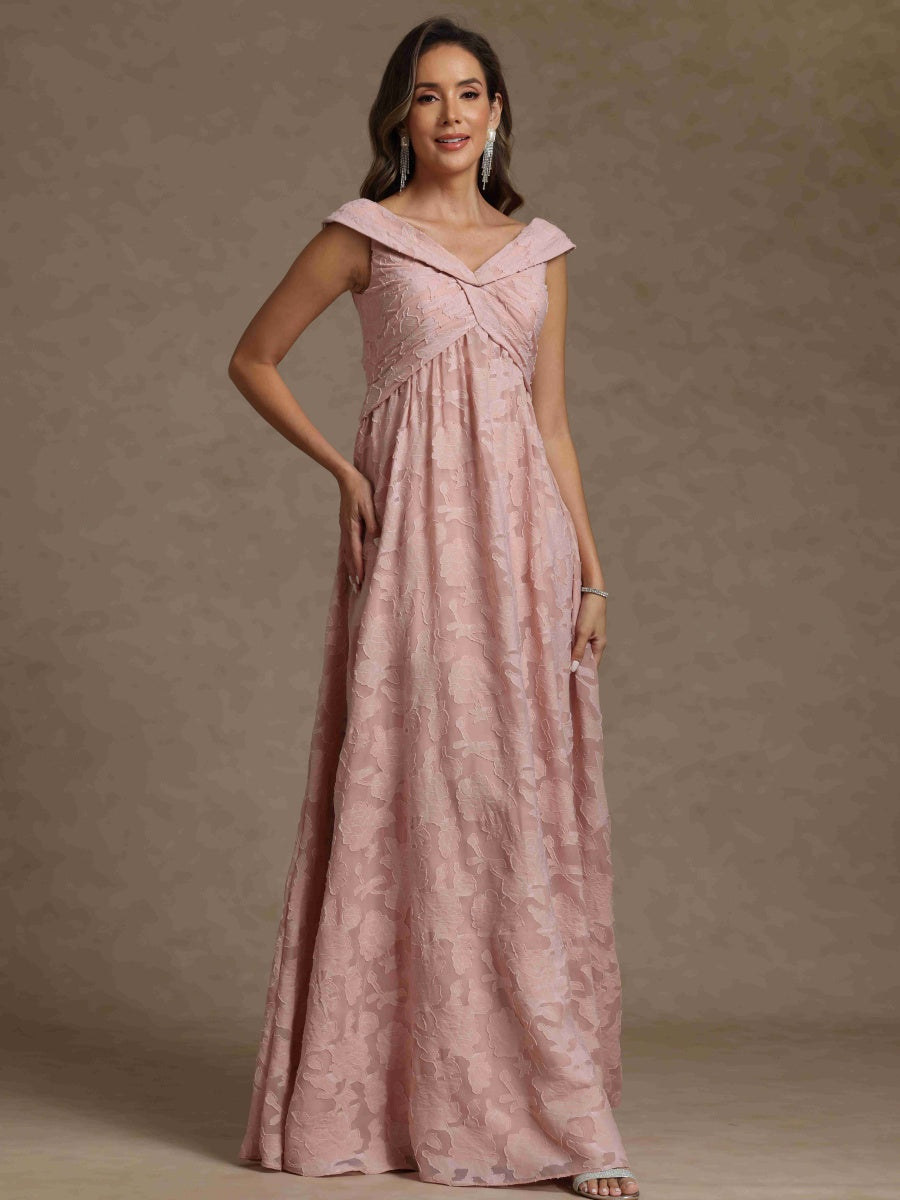 A-Line/Princess V-Neck Sleeveless Ruched Mother of the Bride Dresses