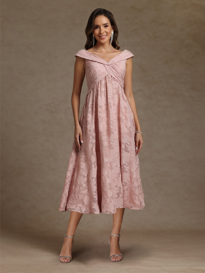 A-Line/Princess V-Neck Sleeveless Ruched Mother of the Bride Dresses