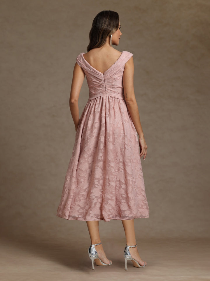 A-Line/Princess V-Neck Sleeveless Ruched Mother of the Bride Dresses