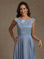 A-Line/Princess Crew Neck Sleeveless Mother of the Bride Dresses With Sequins