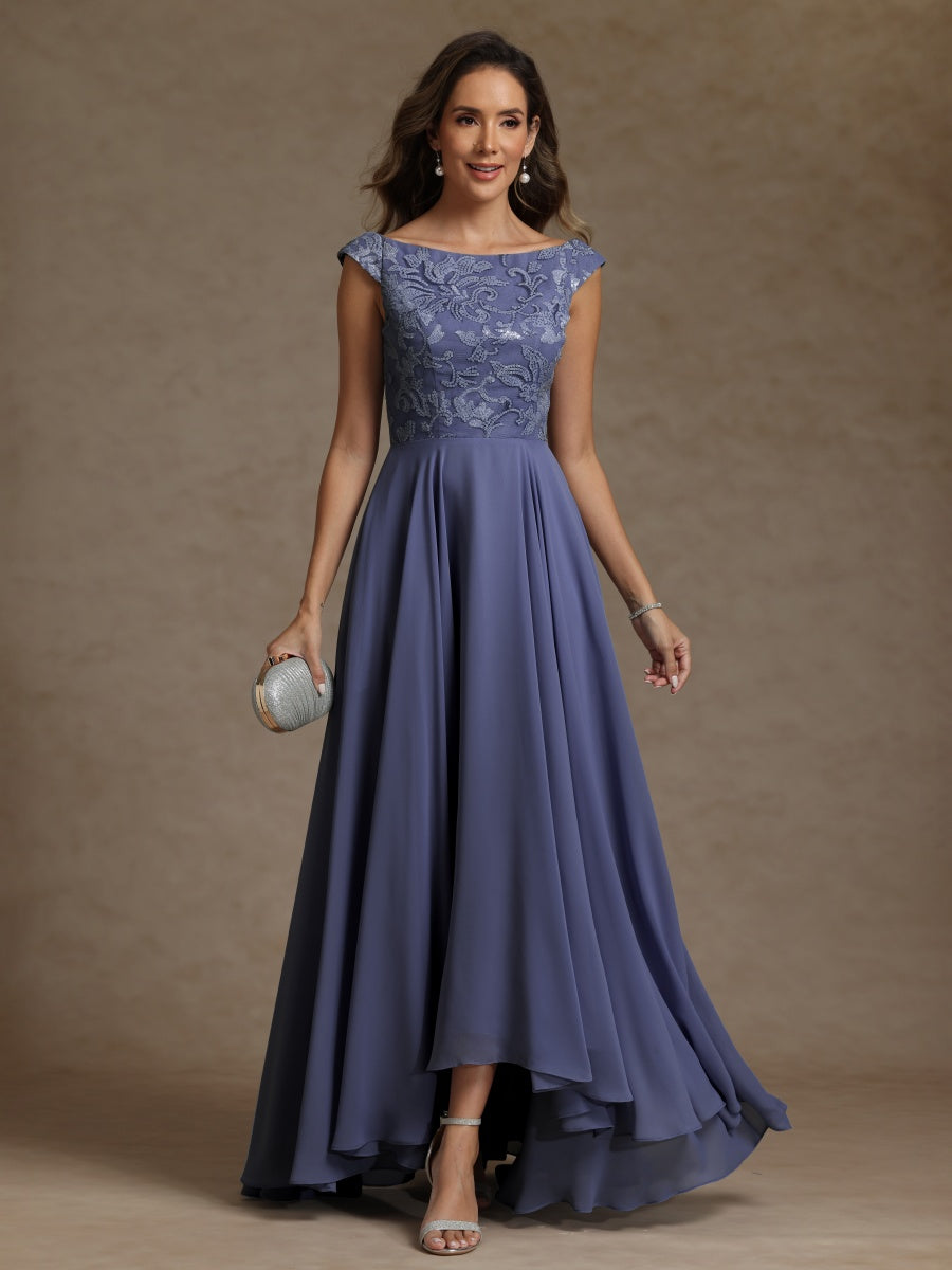 A-Line/Princess Crew Neck Sleeveless Mother of the Bride Dresses With Sequins