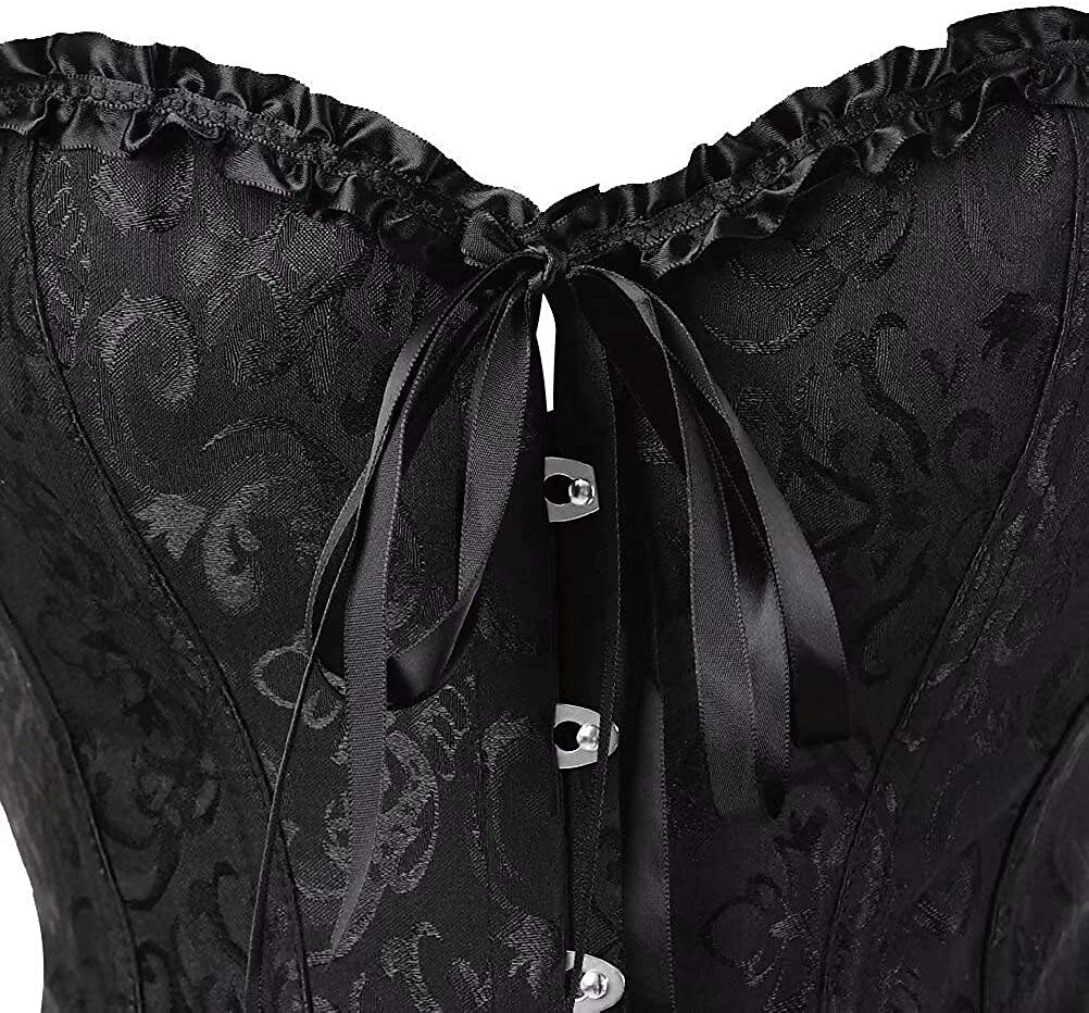 Women‘s Sexy Bavarian Push Up Lace Overbust Corsets for Wedding Party Birthday