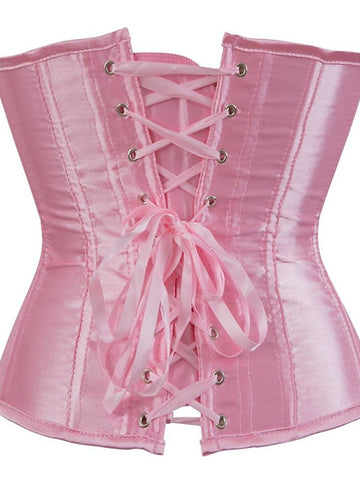 Women‘s Hook & Eye Tummy Control Push Up Jacquard Overbust Corsets for Wedding Party Birthday Halloween