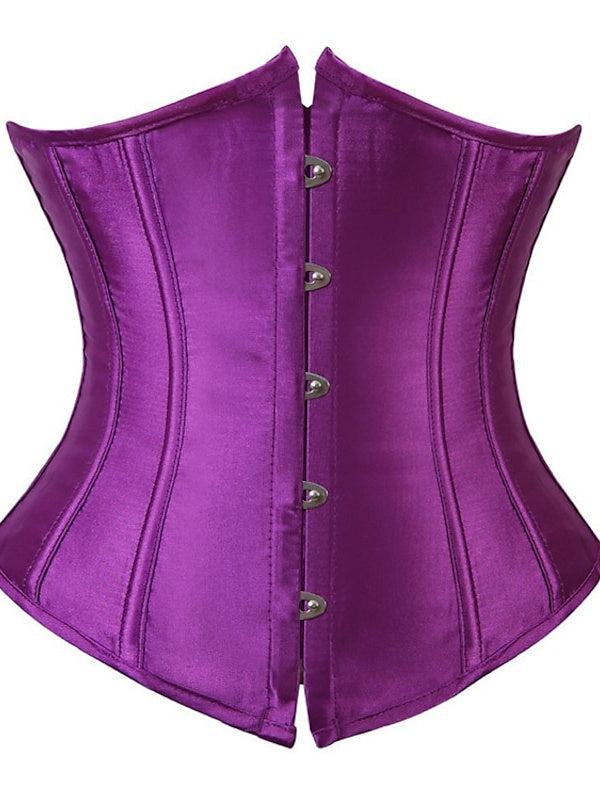Women‘s Hook & Eye Tummy Control Push Up Jacquard Overbust Corsets for Wedding Party Birthday Halloween