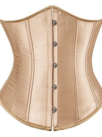 Women‘s Hook & Eye Tummy Control Push Up Jacquard Overbust Corsets for Wedding Party Birthday Halloween