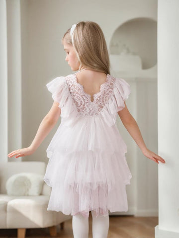 Lace Tulle Short/Mini Dress