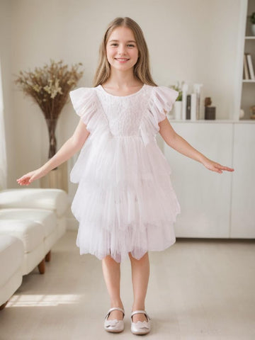 Lace Tulle Short/Mini Dress