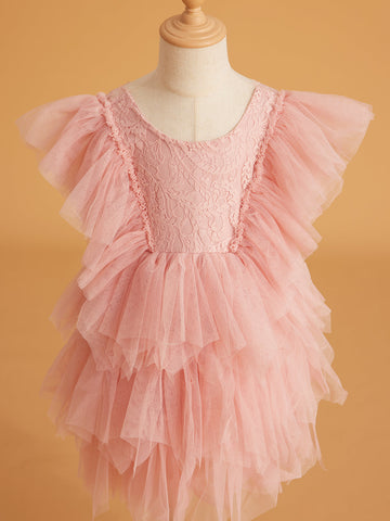 Lace Tulle Short/Mini Dress