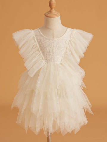 Lace Tulle Short/Mini Dress