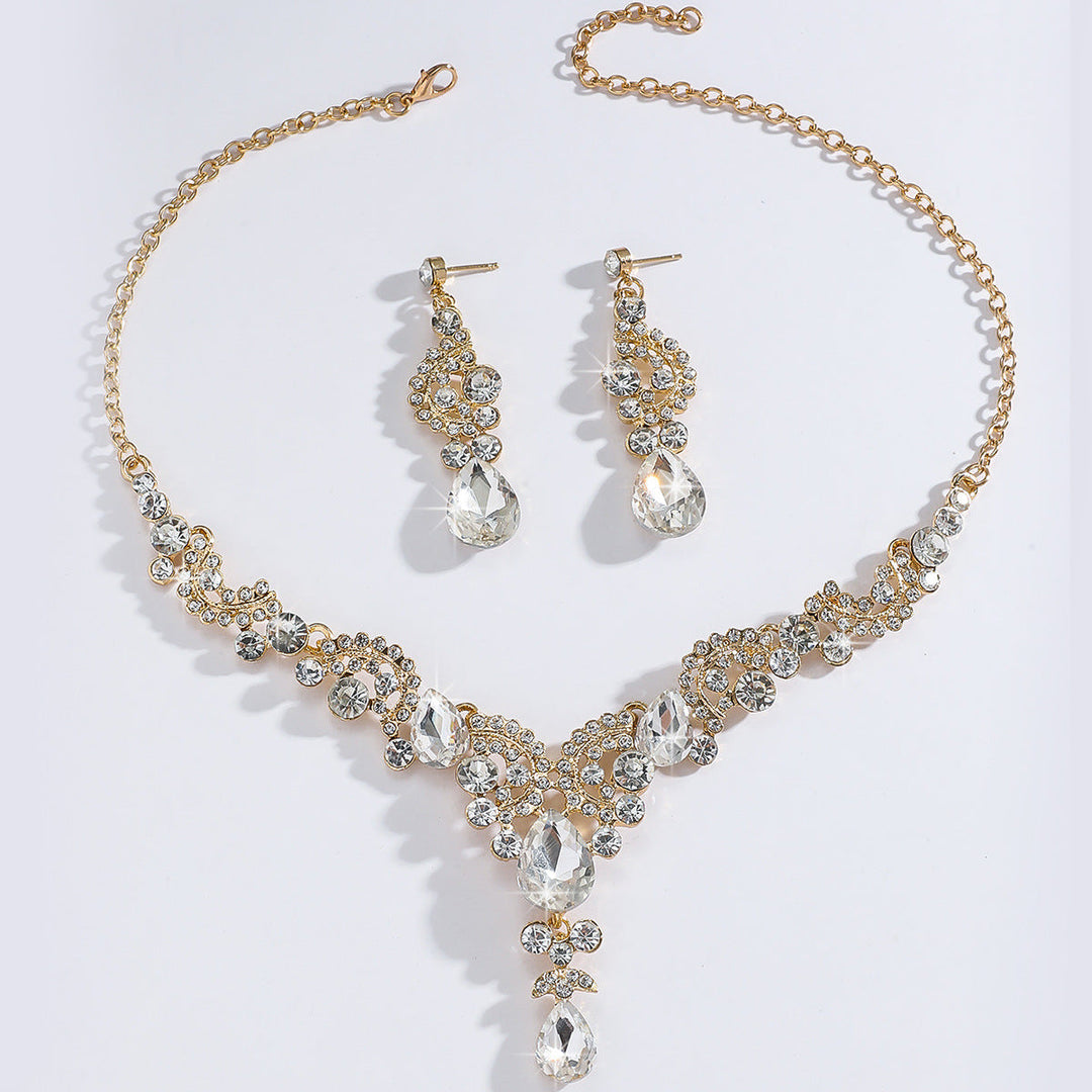 Retro 3 Piece Luxury Sexy Wedding Jewelry Set