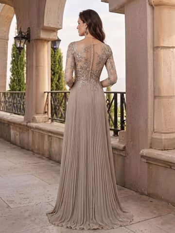 A-Line/Princess V-Neck Floor-Length Mother of the Bride Dresses