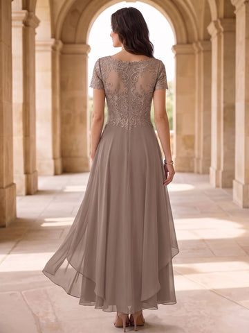 A-Line/Princess V-Neck Ankle-Length Mother of the Bride Dresses