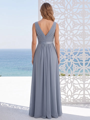 A-Line/Princess V-Neck Floor-Length Mother of the Bride Dresses