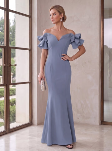 Trumpet/Mermaid Off-the-Shoulder Mother of the Bride Dresses