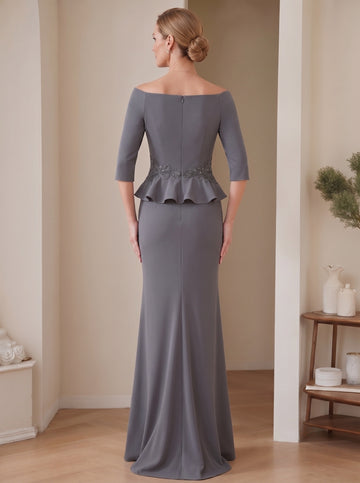 Trumpet/Mermaid V-Neck Mother Of The Bride Dresses with Ruffles & Appliques