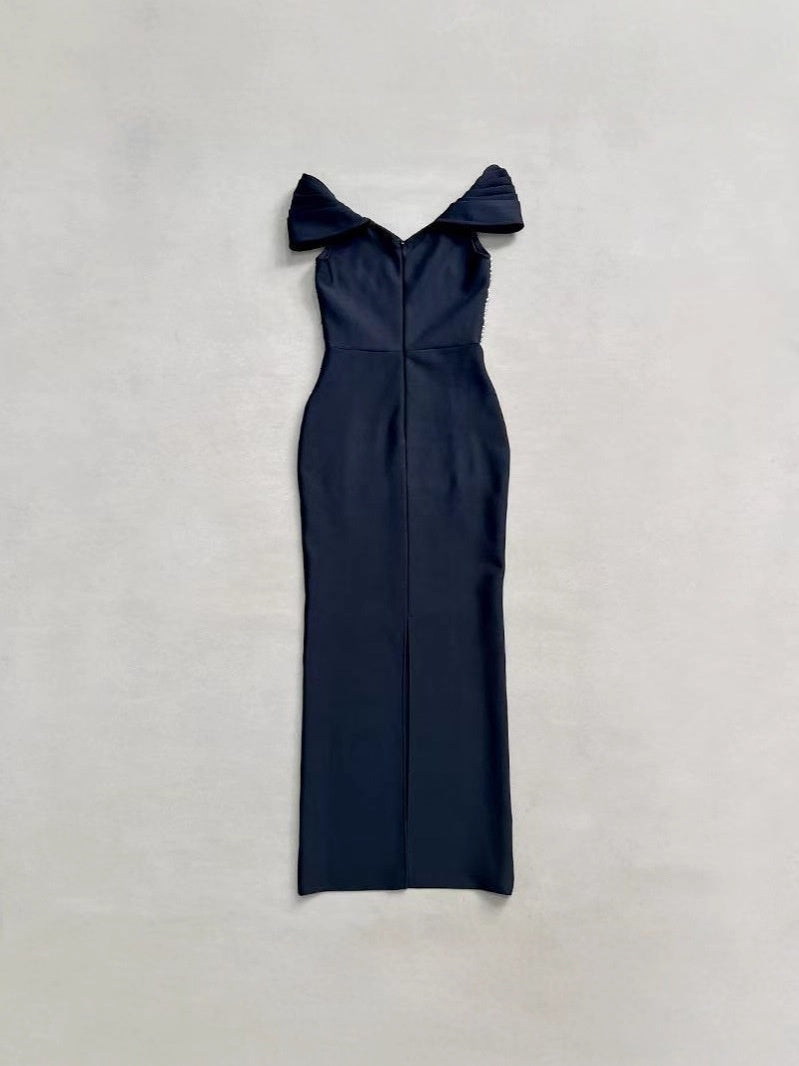 Sheath/Column V Neck Mother of the Bride Dresses Short Sleeves Party Dresses Ankle-Length Stretch Satin