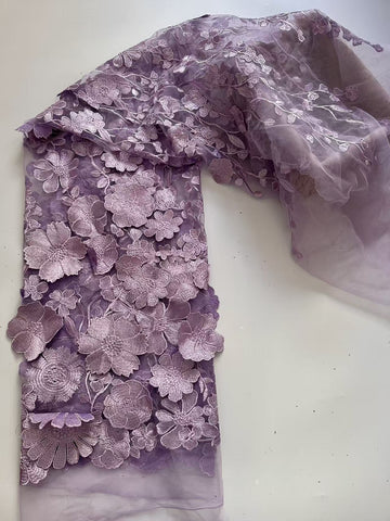 Sheath/Column High Neck Lace Floral Mother of the Bride Dresses Long Sleeves Tea-Length