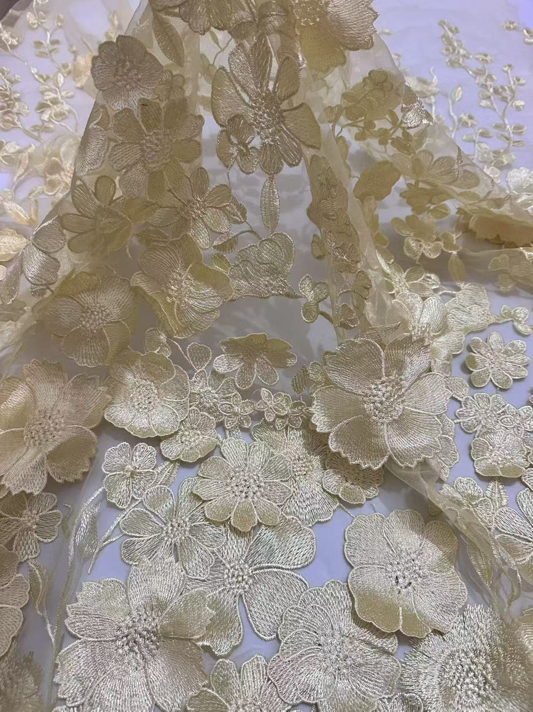 Sheath/Column High Neck Lace Floral Mother of the Bride Dresses Long Sleeves Tea-Length