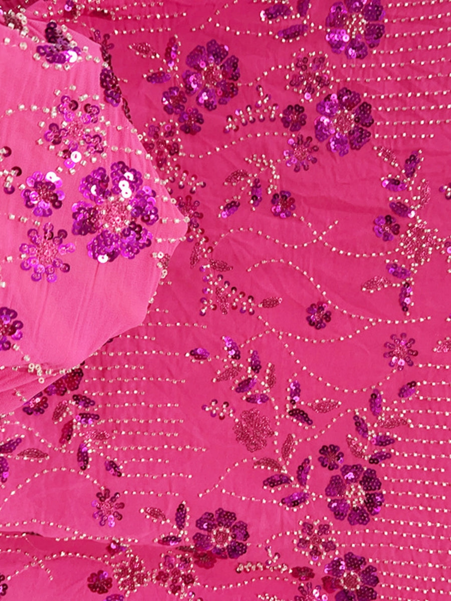 A-Line/Princess V-Neck Sequins Lace Mother of the Bride Dresses 3/4 Sleeves Floral Tea-Length