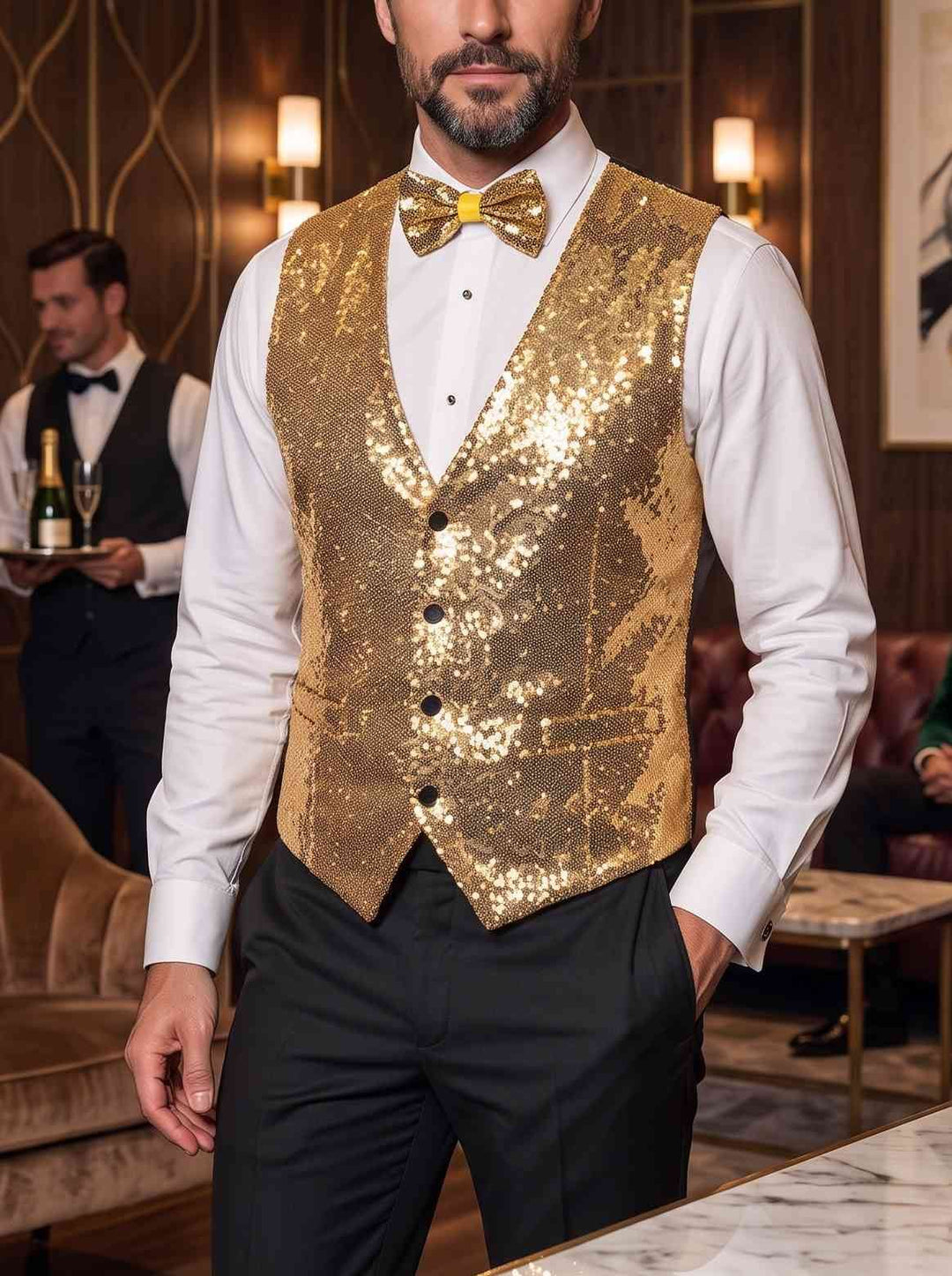Men's Classic Single Breasted Three-buttons Vest