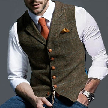 Men's Fashion Single Breasted More-buttons Vest
