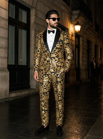 Men's Standard Fit Single Breasted One-button 2 Pieces Party Suits